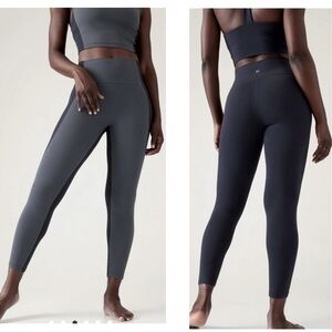 NWT ATHLETA Transcend Colorblock 7/8 Tights Leggings Size Small NEW